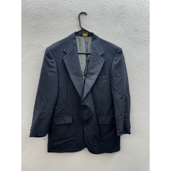 Tailors Row Finery Mens Suit Coat Size Unknown Gray Two Button Up Single Breast - Picture 1 of 16
